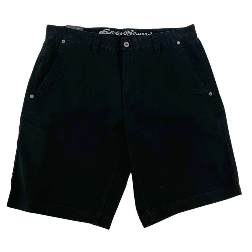 Eddie Bauer Men's Canvas Shorts | Black | Various Sizes **NEW - Picture 1 of 4